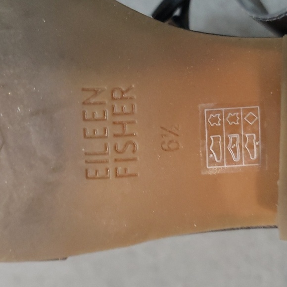 EILEEN FISHER Ely Lace-up SANDALS 6.5 Metallic Bronze LEATHER NEW - Picture 6 of 6